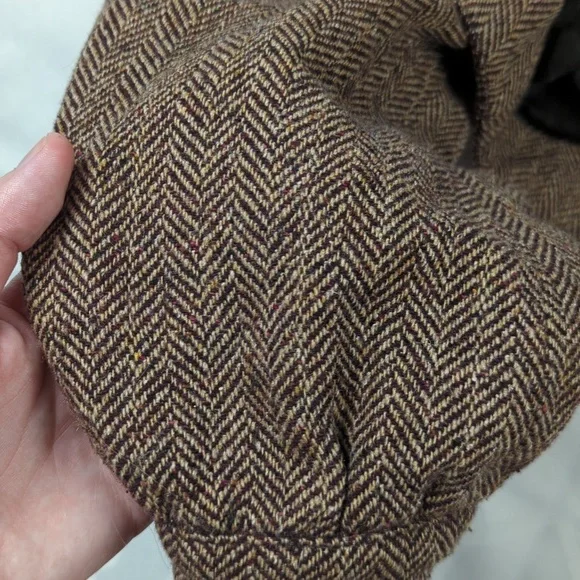 SOLD! Wool Blend Herringbone Bolero Old Fashioned Zara - Picture 7 of 12